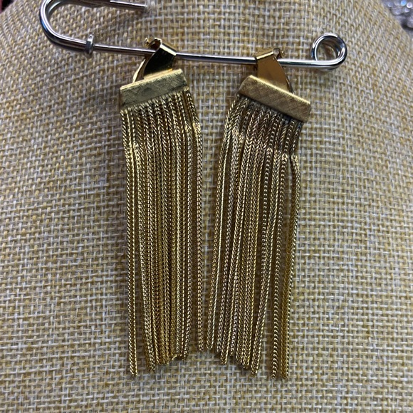 Jewelry - Elegant Nina Richi’s Collection from Monet - Gold Tassel Earrings